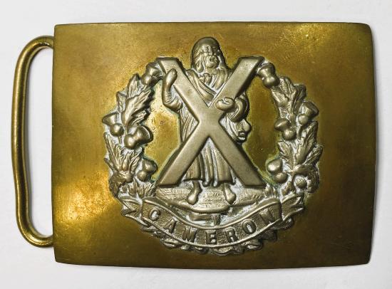 Cameron Highlanders Belt Plate