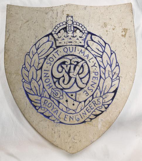 WW2 Royal Engineers Marble Wall Plaque