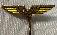 Swiss Cross Winged Badge Stickpin