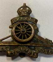 WW1/2 Royal Artillery Officer Cap Badge