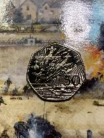 50th Anniversary D-Day Landings 50 Pence Commemorative Coin