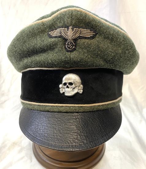 Replica WW2 German Waffen SS Officer/NCO Crusher Cap