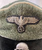 Replica WW2 German Waffen SS Officer/NCO Crusher Cap