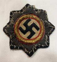 WW2 German Cloth German Cross In Gold For Panzer Troops