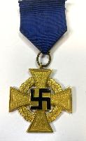 WW2 German Faithful Service Cross In Gold 