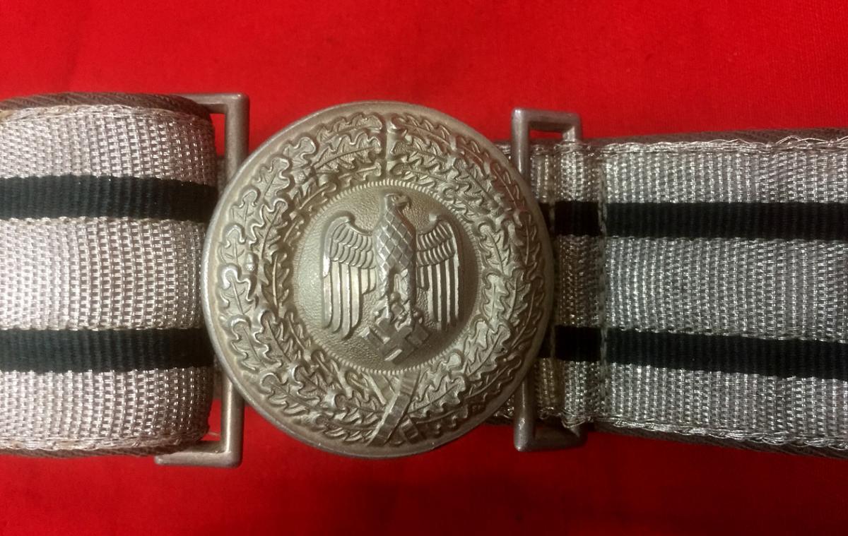 WW2 German Army Officer's Brocade Belt & Buckle