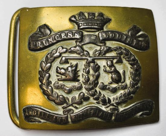 WW1 British Argyle And Sutherland Highlanders Officers Belt Buckle