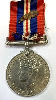 WW2 British War Medal With Mention In Despatches Oakleaf