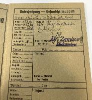 WW2 German Hitlerjugend Gehundheitspass