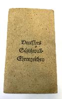 WW2 German West Wall Medal With Packet