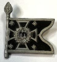 WW2 German WHW Mot Pioniere Flag Standard Donation Badge