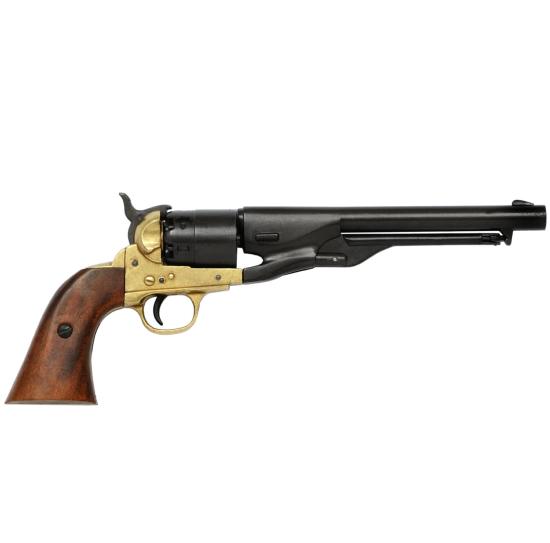 Code: G1007L Replica M1860 Model Colt Black/Solid Brass 1860
