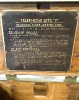 WW2 British Set F MKII Field Telephone In Transit Box