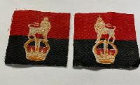 WW2 British War Office Controlled Units 1st Pattern Printed Formation Badges