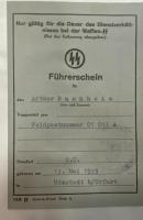WW2 German Waffen SS Leibstandarte Adolf Hitler/Panzergrenadier Division Reichsfuhrer SS Soldbuch