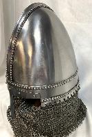 Spangenhelm Helmet With Wooden Stand