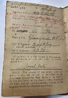  WW1 Royal Scots Medal Pair & Soldier's Paybook