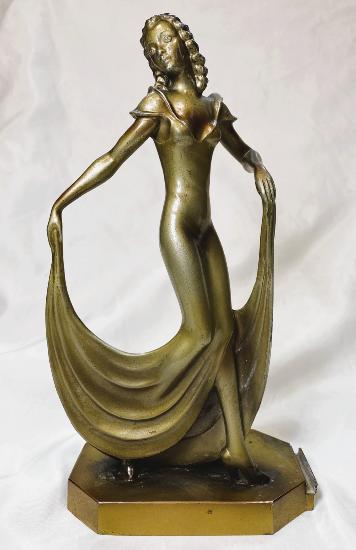 1930's Art Deco Lady in Flowing Dress Striker