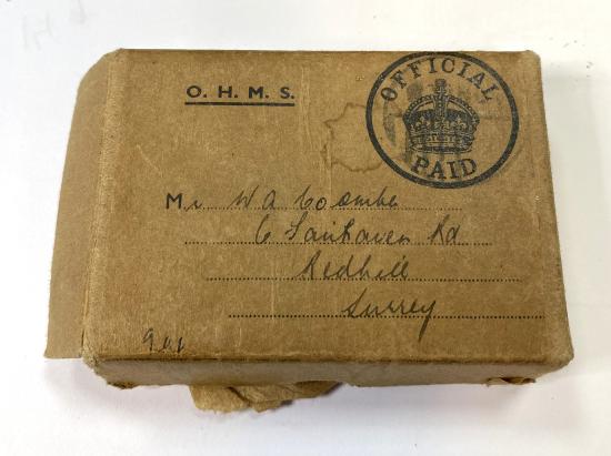WW2 British Medal Box