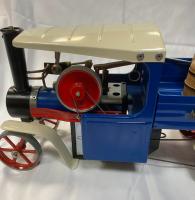 Mamod Blue Steam Wagon With Barrels