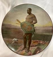 Royal Doulton African Series Zulu Warrior China Plate