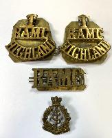 WW2 British RAMC Highland Shoulder Titles