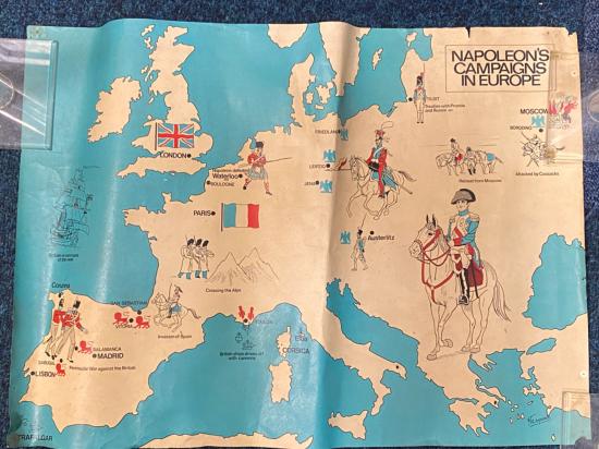 Vintage Napoleon's Campaigns In Europe Poster