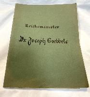 WW2 German Joseph Goebbels Scrapbook