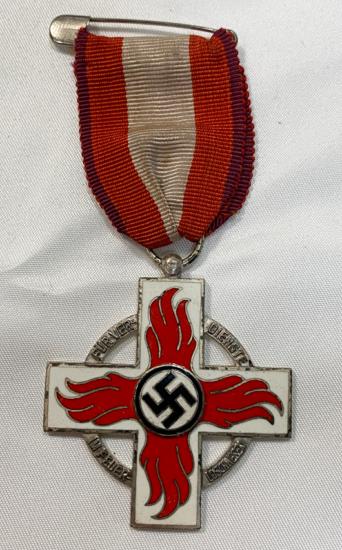 WW2 German Fire Brigade Service Cross 2nd Class