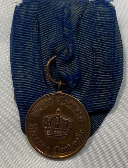  WW1 Imperial German Prussian Landwehr Long Service Award 2nd Class 1913-20