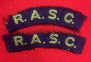 WW2 British R.A.S.C. Shoulder Titles