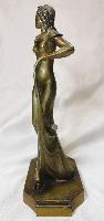 1930's Art Deco Lady in Flowing Dress Striker