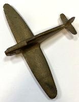 WW2 Brass Trench Art Spitfire