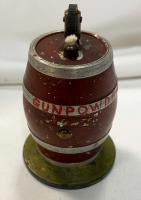 Vintage Gunpowder Barrel Table Lighter