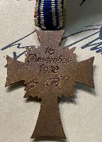 WW2 German Mother's Cross In Bronze With Certificate