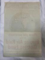 WW2 British Empire Air Raid Distress Fund Poster 