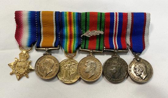 WW1 British Miniature Medal Group