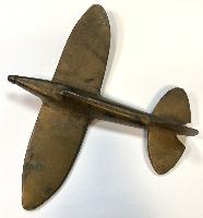 WW2 Brass Trench Art Spitfire