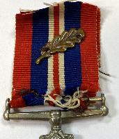 WW2 British War Medal With Mention In Despatches Oakleaf
