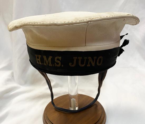  British Royal Navy Rating's Summer Cap H.M.S. Juno