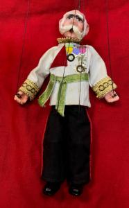 Austrian Vintage Franz Josef I Wooden Marionette