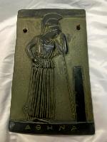 Greek Meditating Minerva Relief Tablet