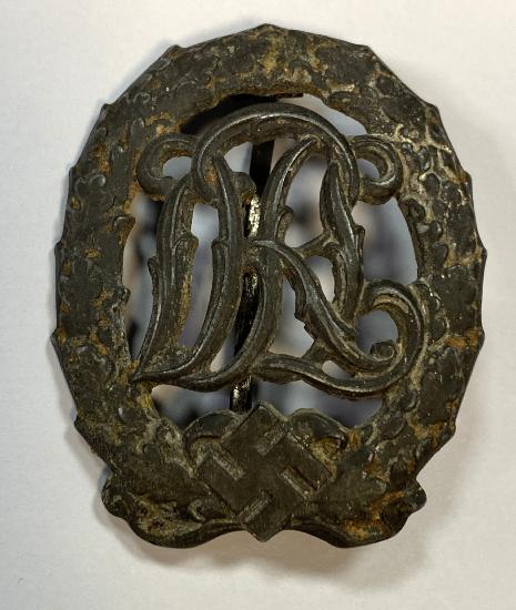 WW2 German DRL Sports Badge In Silver