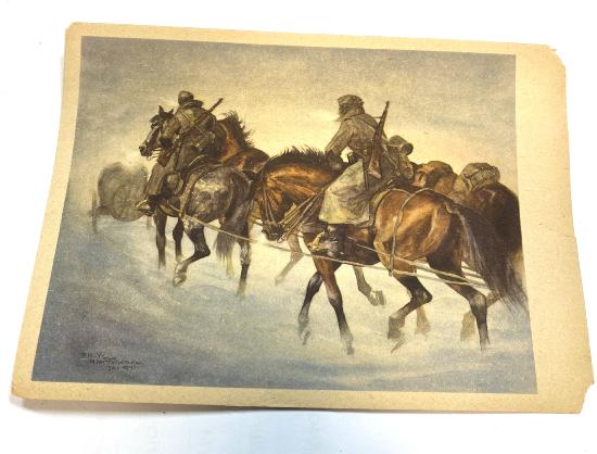 WW2 German Army Combat Propaganda Postcard