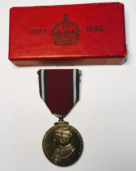 King George V Silver Jubilee Medal With Box Of Issue