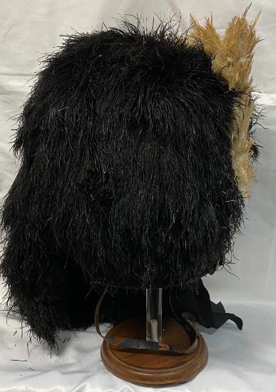 Victorian Seaforth Highlanders Officer's Feather Bonnet With Transit Tin